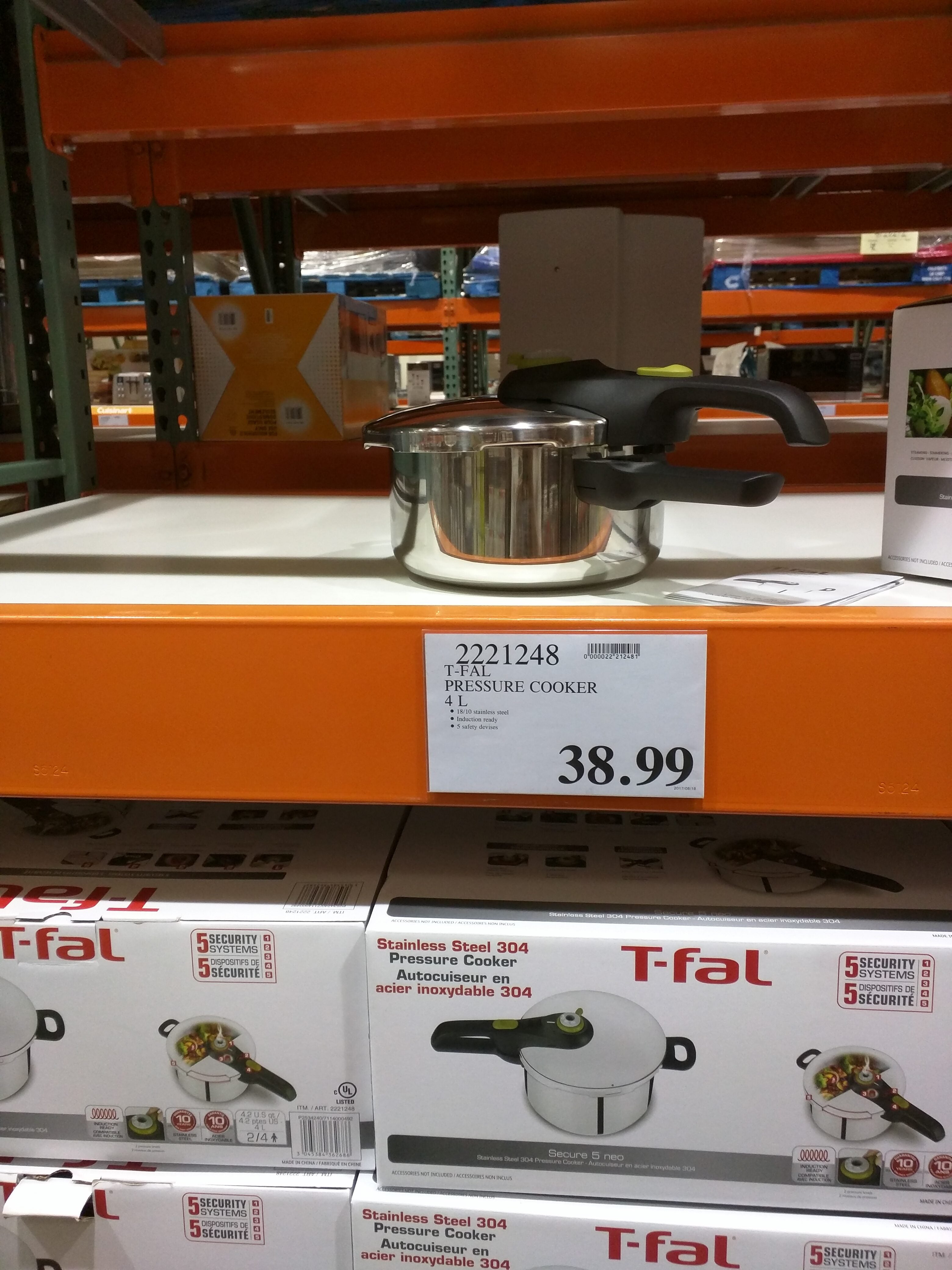Costco] *Hot* T-Fal 5 security SS Pressure Cooker $36.99 V/S at CT for  $169.99 - RedFlagDeals.com Forums