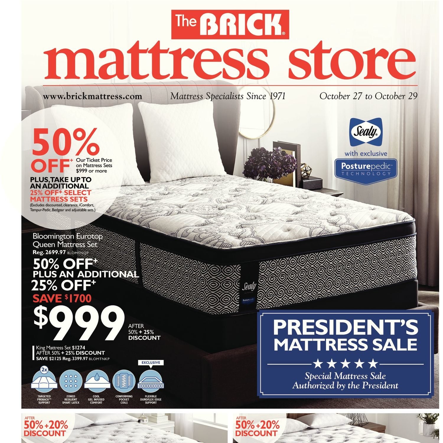 The Brick Weekly Flyer - Mattress Store - President's Mattress Sale ...