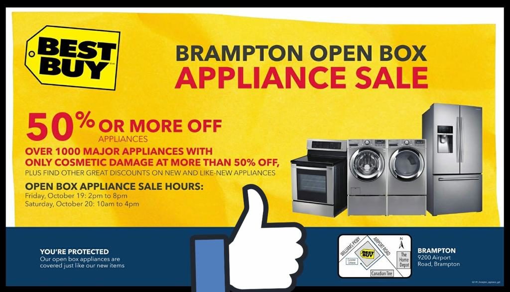 Best Buy] Open box appliances @Brampton warehouse - RedFlagDeals.com Forums