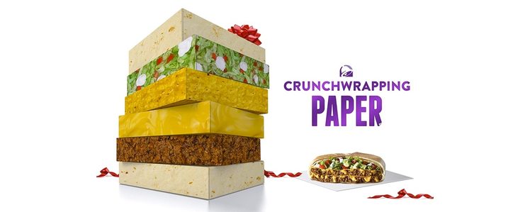 Taco Bell Canada Releases New CrunchWrapping Gift Wrap