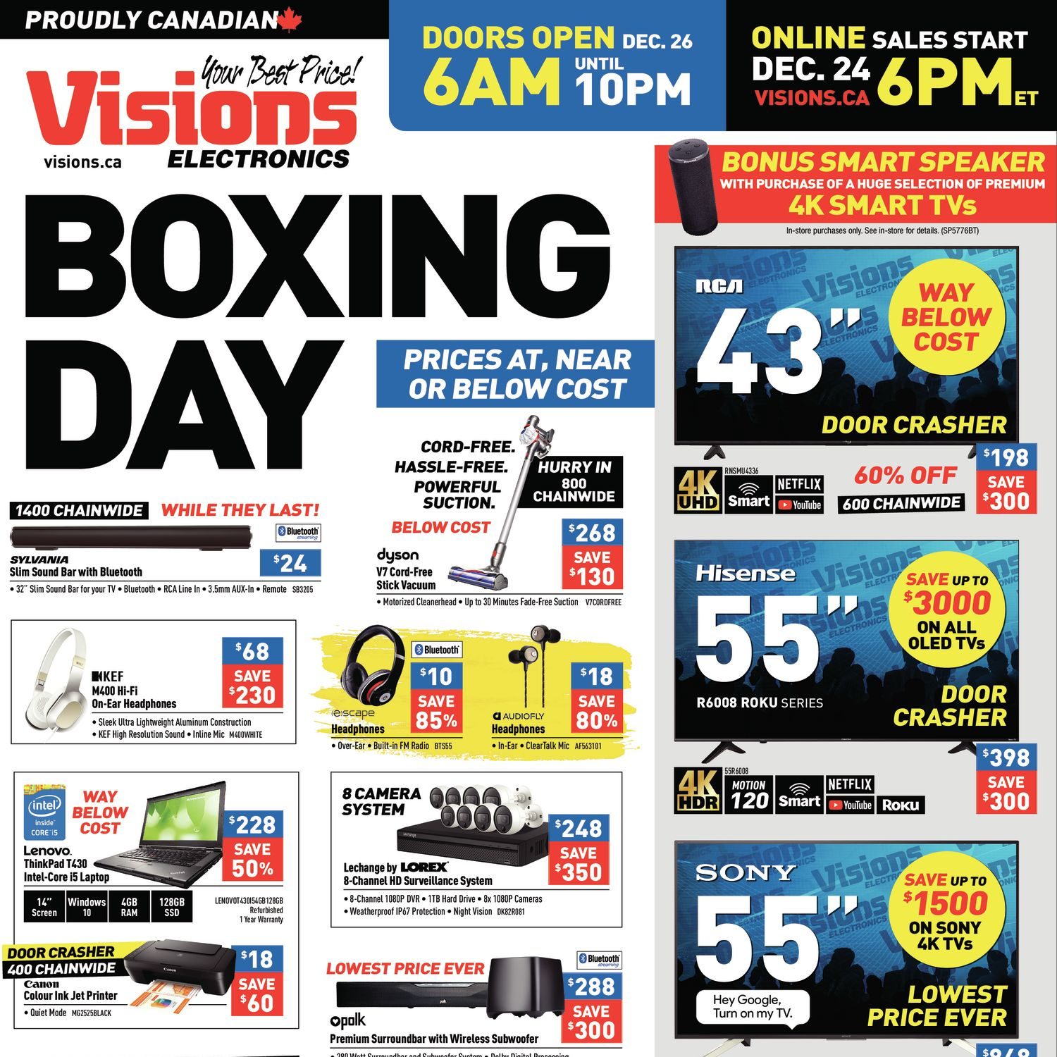 Visions Electronics Weekly Flyer Boxing Day Dec 24 26