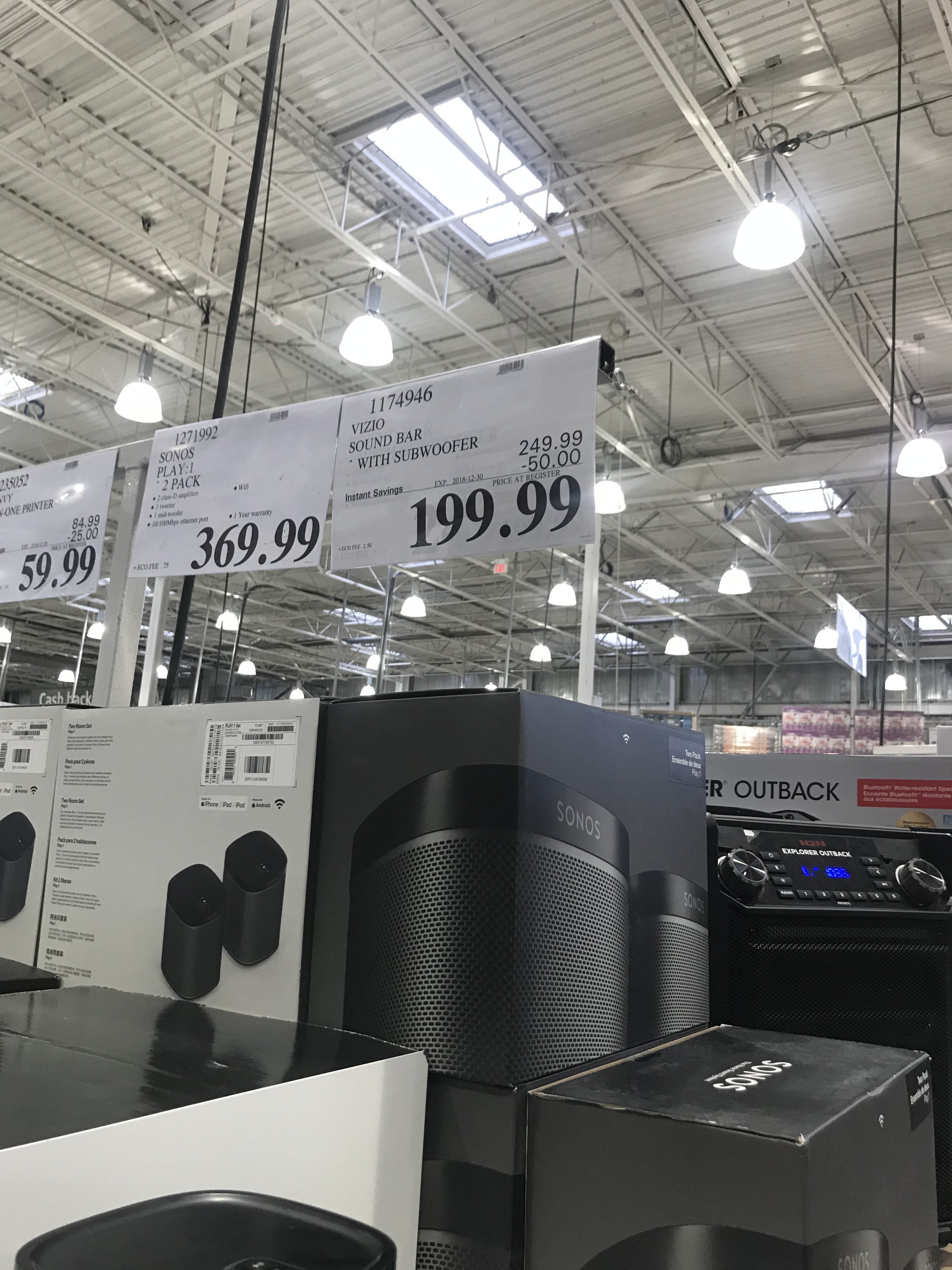 [Costco] Vizio SB3651E6 36in. SmartCast 5.1 Sound Bar 209.99 (199.99 in store