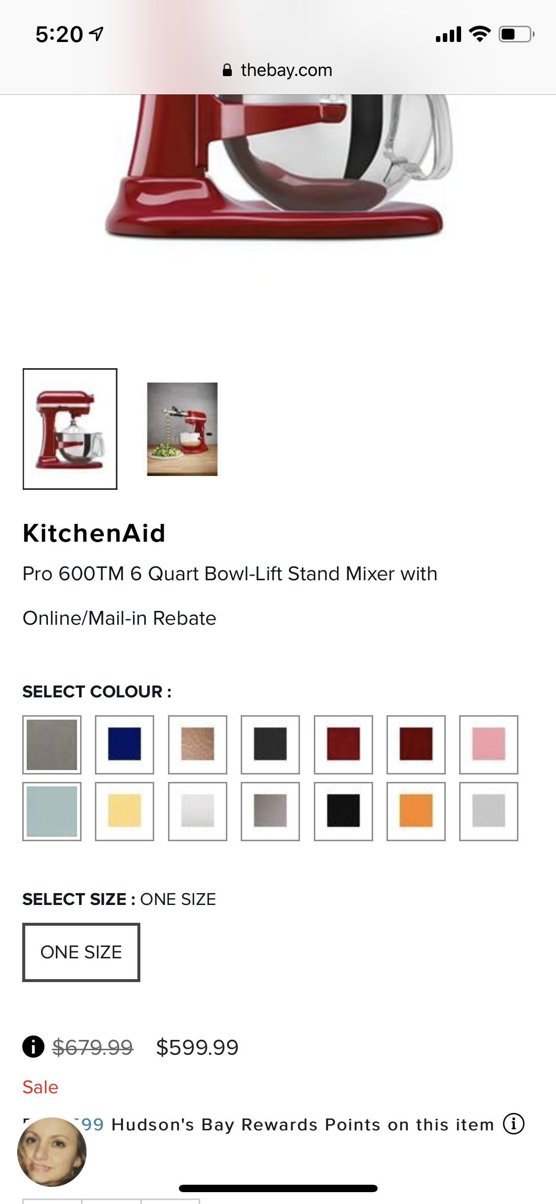 KitchenAid Professional 6 quart 590W Bowl-Lift Stand Mixer