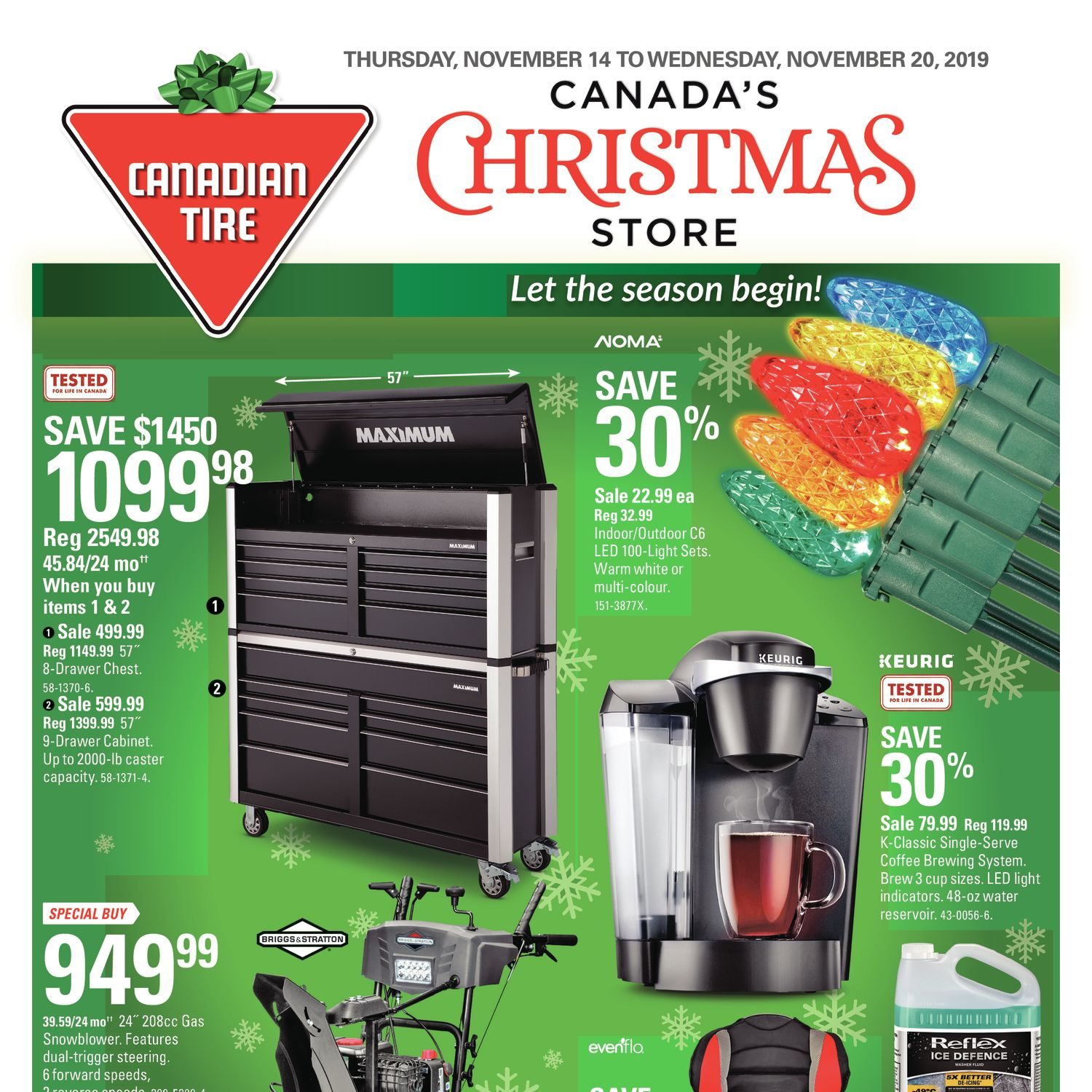 Canadian Tire Weekly Flyer Weekly Canada's Christmas Store Nov 14