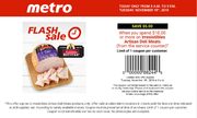 Metro Today Only Flash Sale: Save $5 when buying $10 or more of Irresistibles Artisan Deli Meats (ON Only)