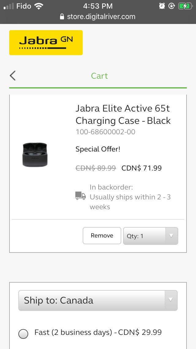 Jabra.com] Jabra Elite 75t -20% off for 