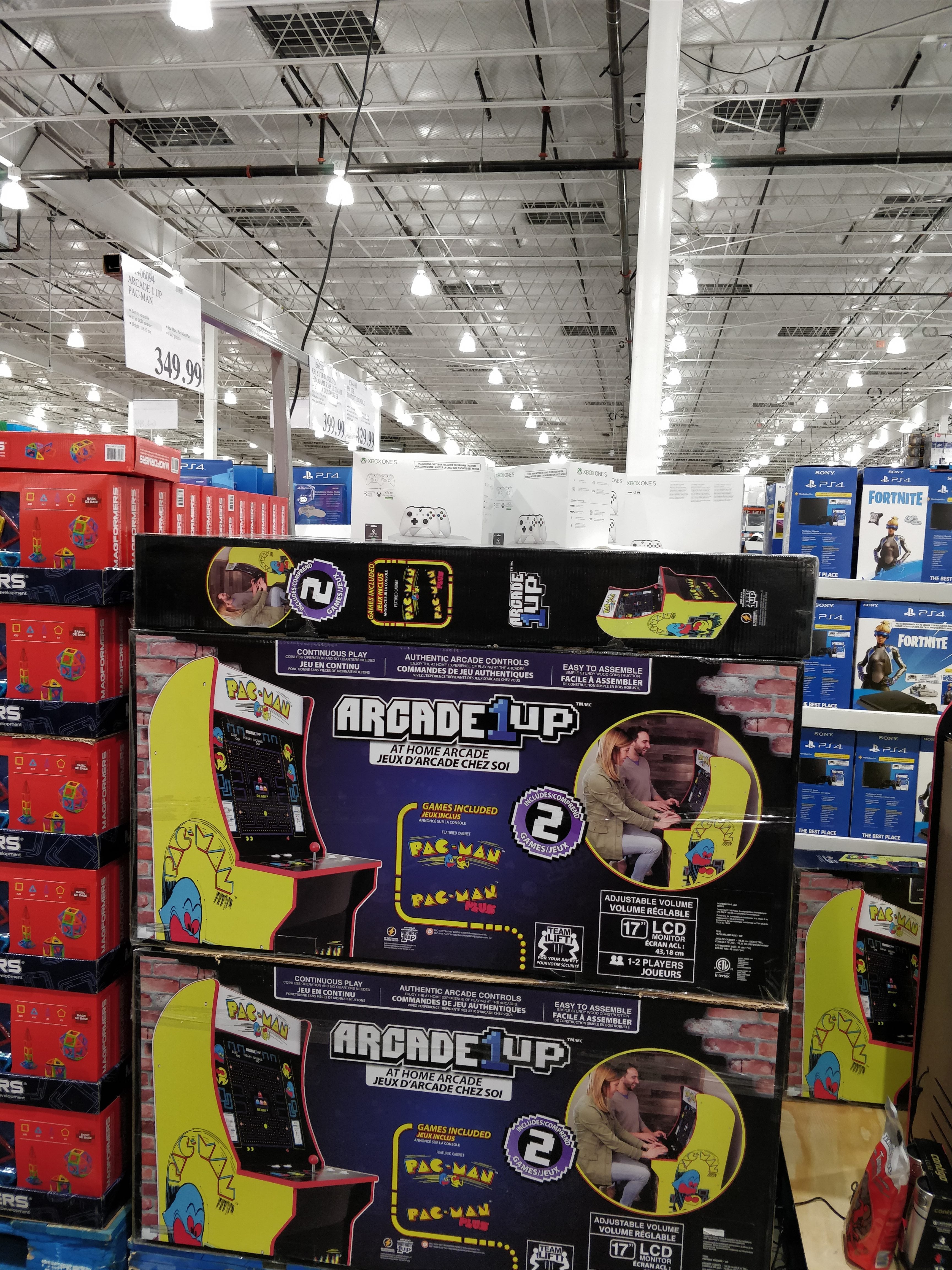 costco tabletop ms pacman game