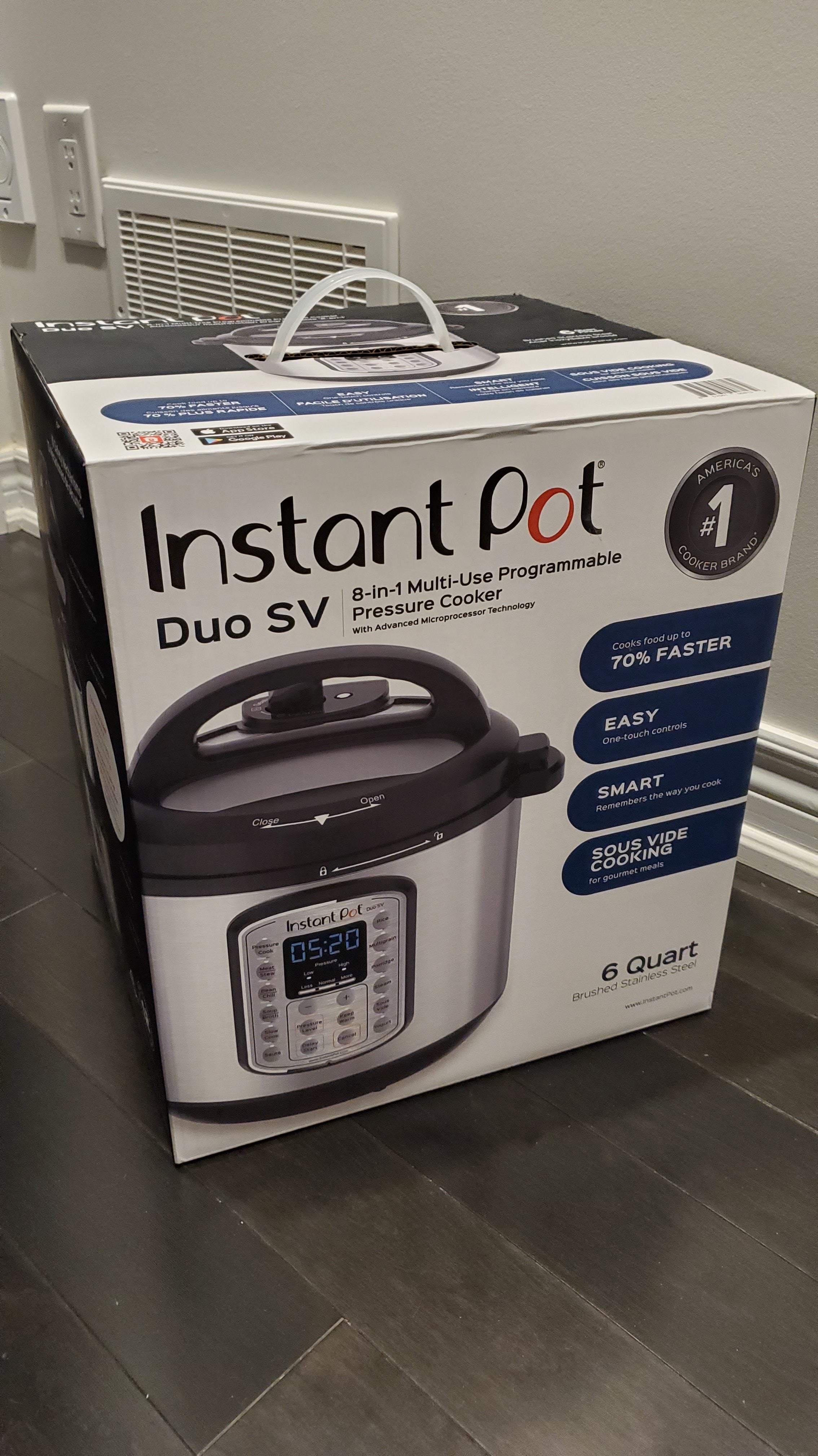 $79.99 - Instant Pot 6 Quart Duo 7-in-1 Electric Pressure Cooker