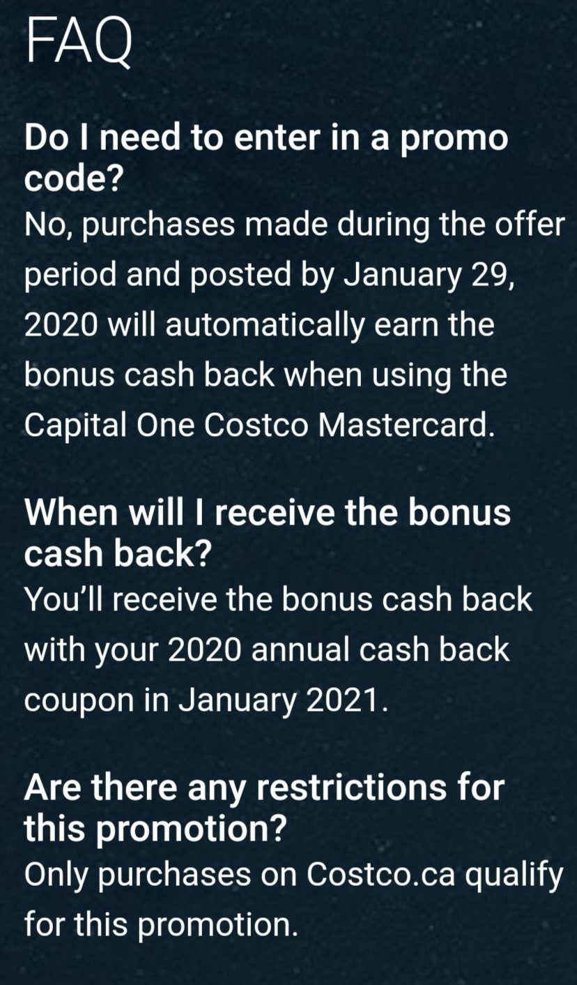 [Costco] Costco Capital One Mastercard Offer, 2.53 cash back on