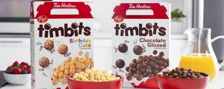 Tim Hortons and Post to Release Timbits Cereal in Canada
