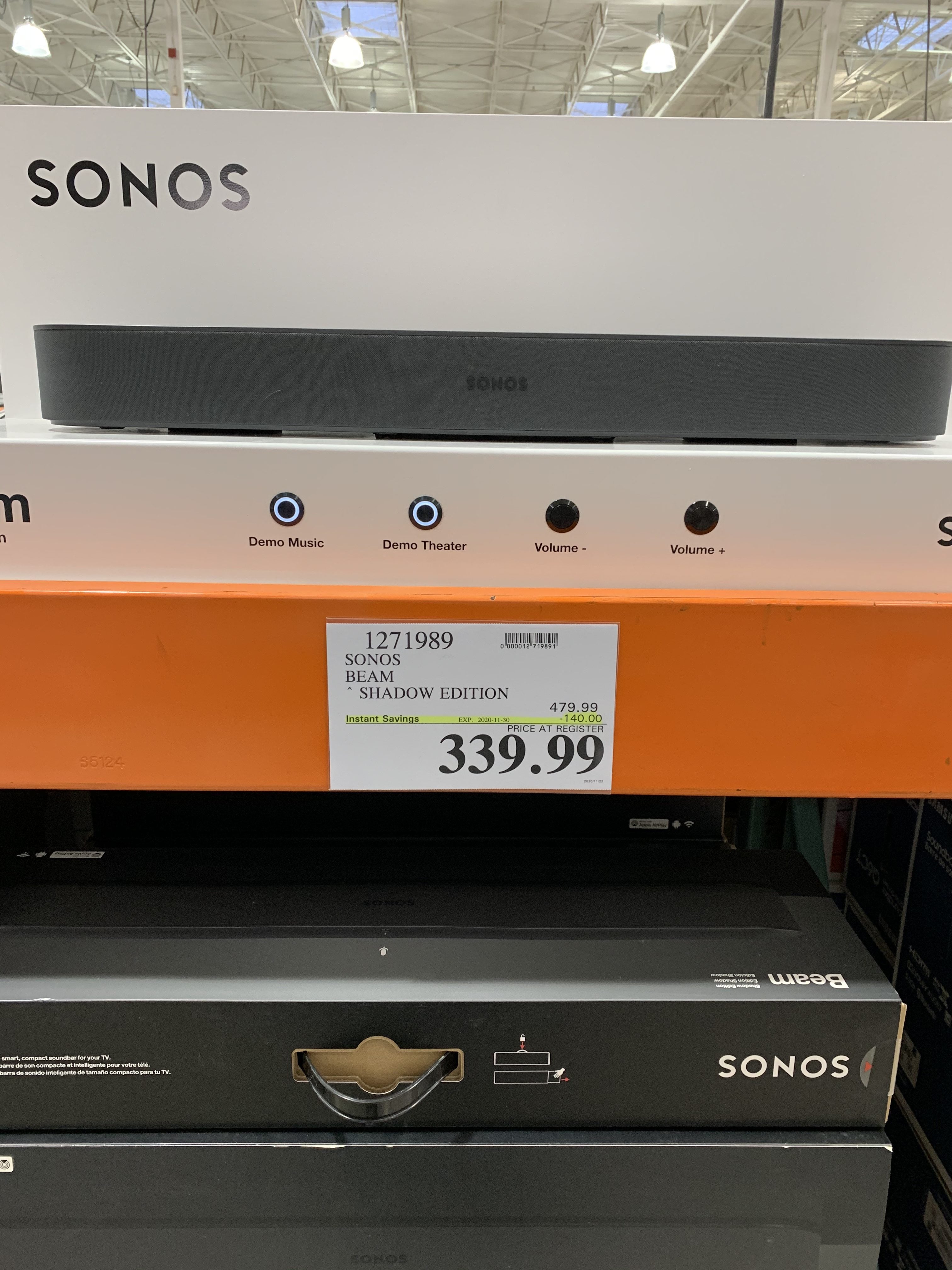 Costco] Sonos Beam Shadow $339.99 in-store - RedFlagDeals.com Forums