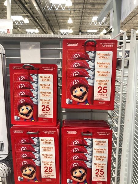 Nintendo hot sale eshop costco