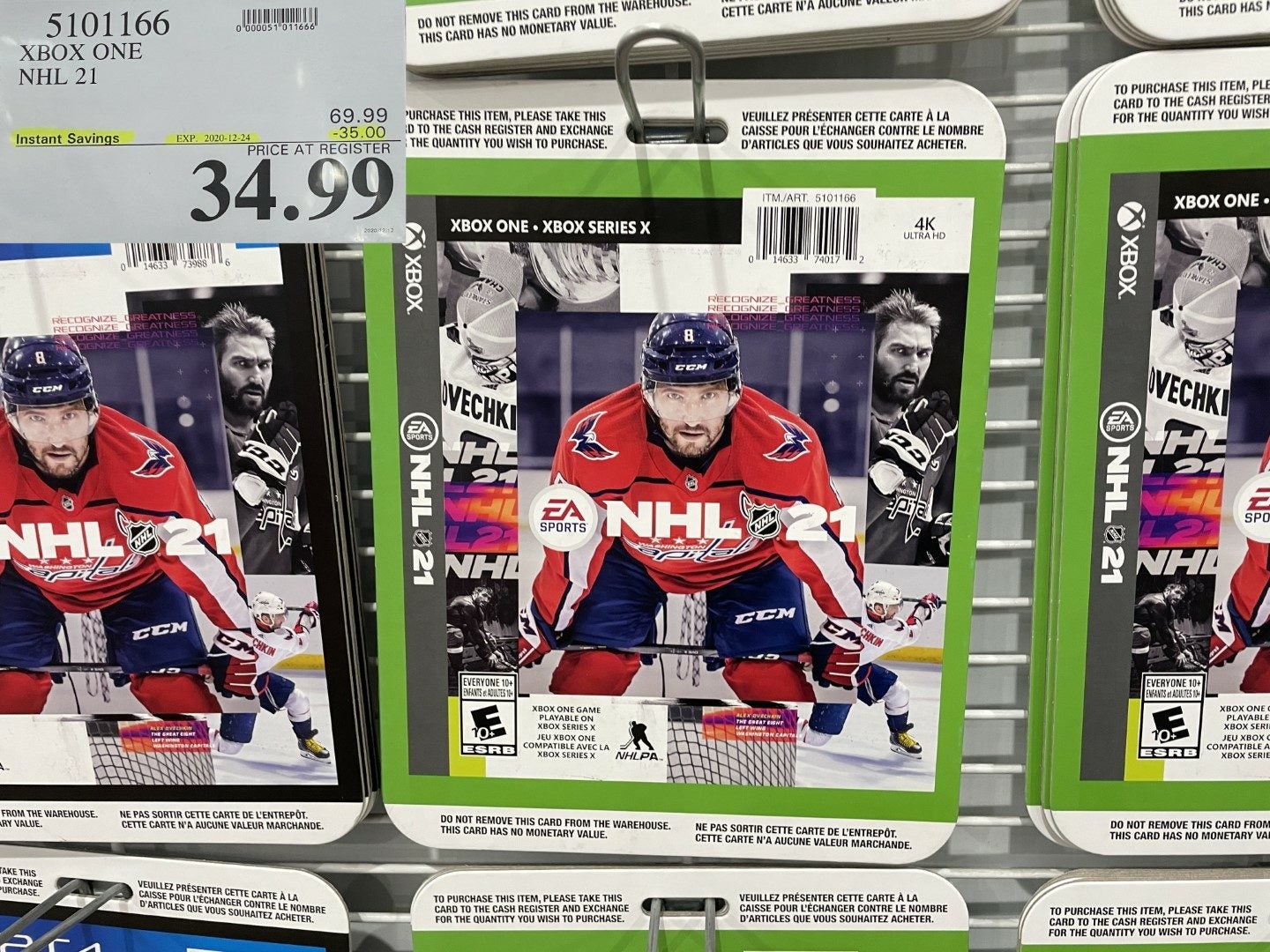 Costco NHL 21 for Xbox or Playstation $34.99 in store