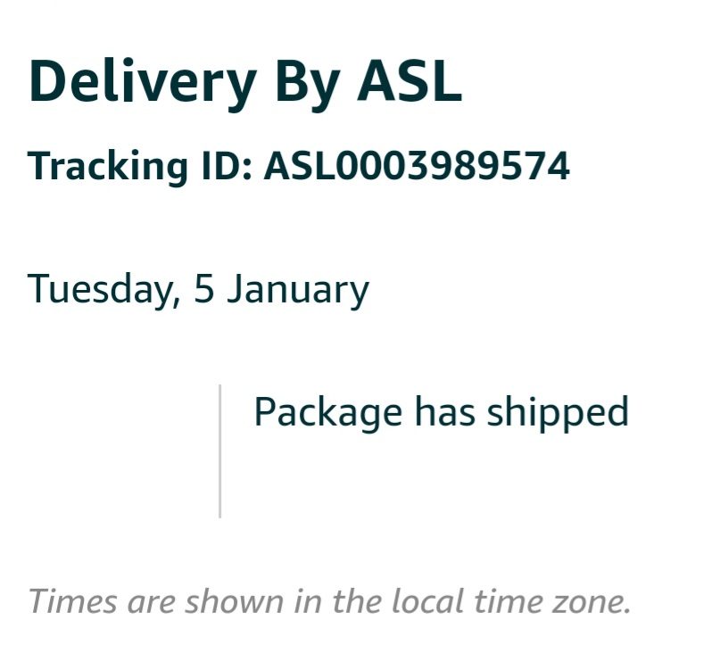 Is ASL a new Amazon courier? Forums