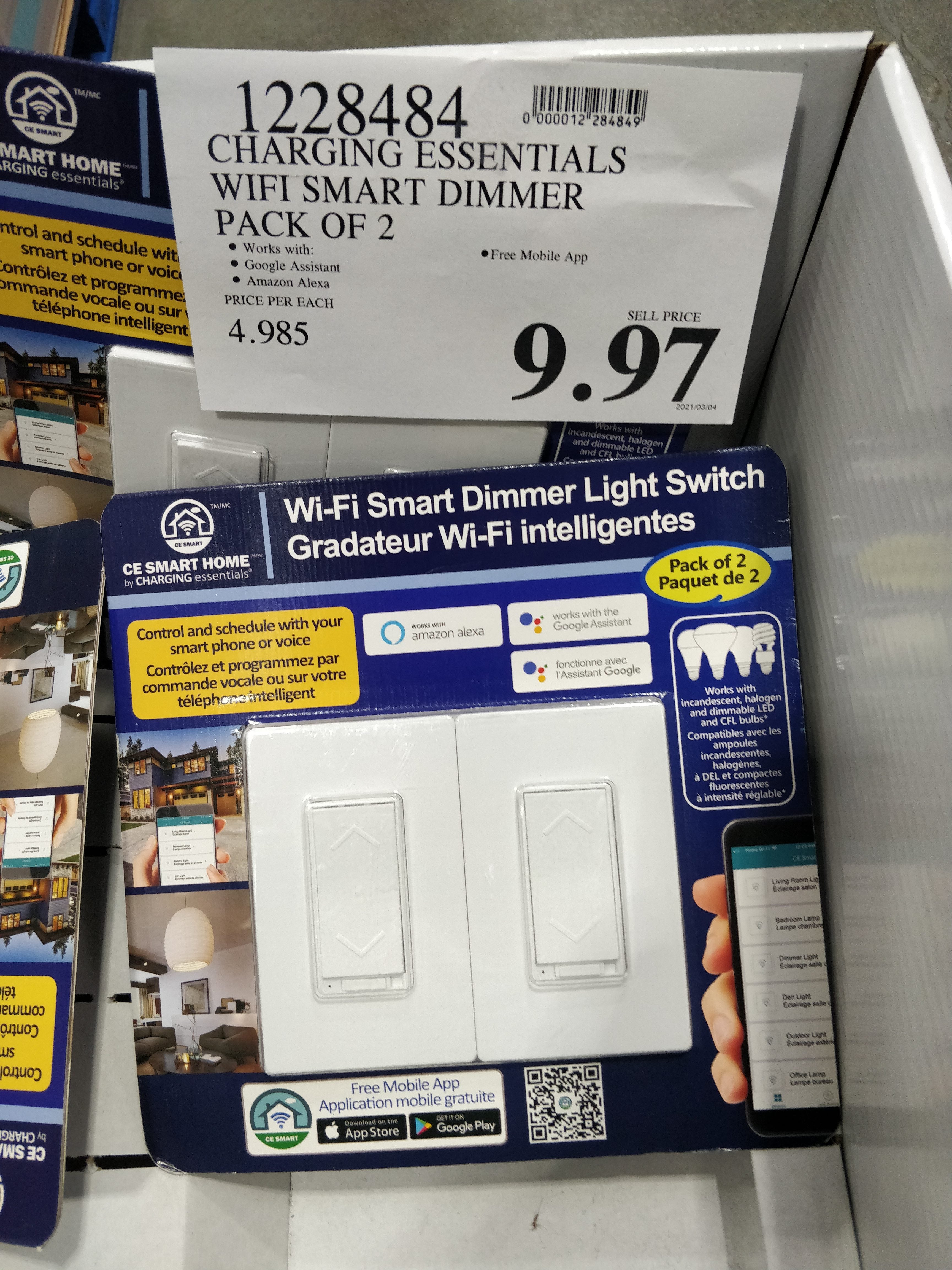 Costco] Feit 3-pack WiFi Dimmer Switch $32.99 instore - RedFlagDeals.com  Forums
