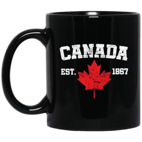 1. Editor’s Pick: Vintage Canada Est. 1867 Maple Leaf coffee mug