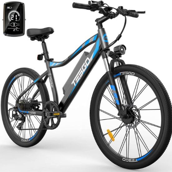 7. Best Battery Life: TESGO 26’’ Electric Bike Climber