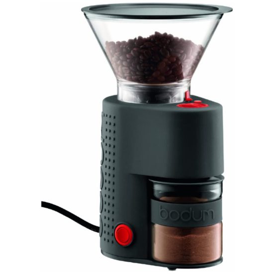 1. Editor’s Pick: Bodum Bistro Electric Burr Coffee Grinder