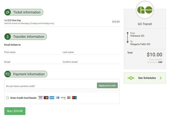GO Transit] GO Transit unlimited weekend travel $10/day passes. Now  w/trains to Niagara Falls & Barrie - Page 3 - RedFlagDeals.com Forums
