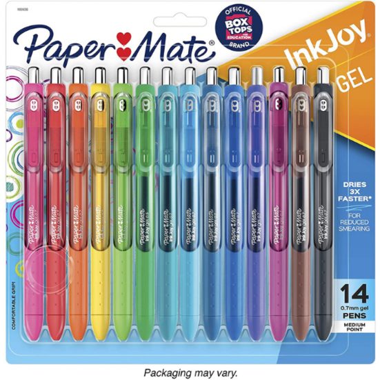 3. Best Colourful Pens Set: Paper Mate Inkjoy Gel Pens, Medium Point, Assorted Colours, 14 Count