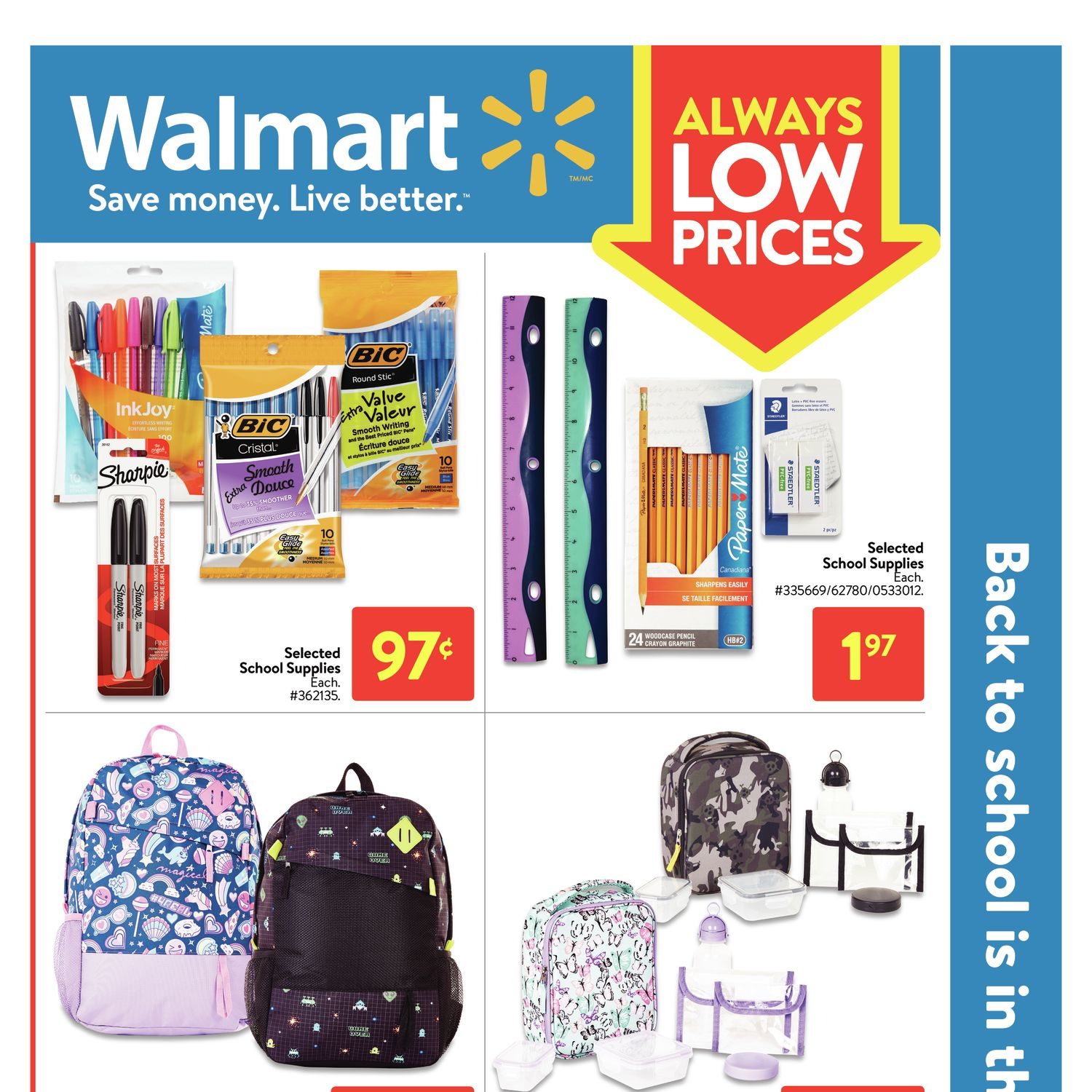 Walmart Weekly Flyer Back To School Sale Aug 26 Sep 1