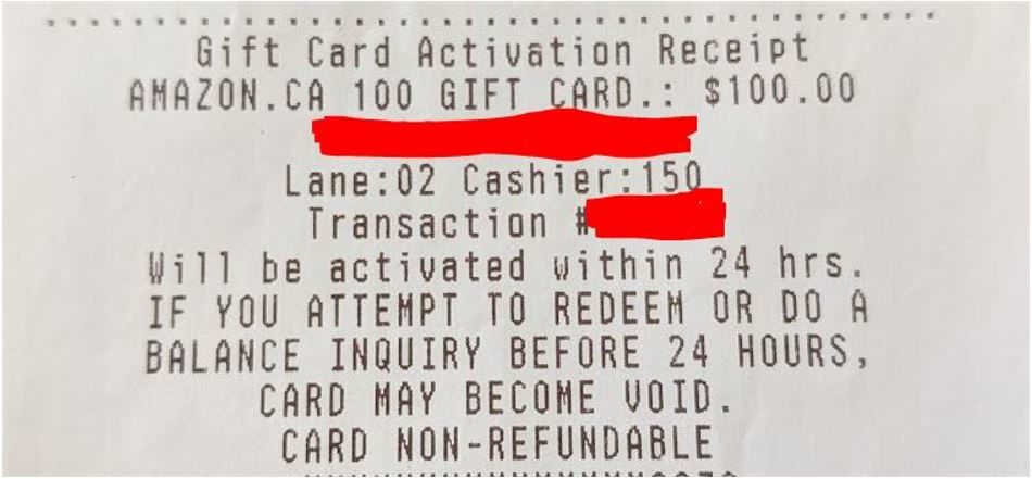 unopened $100 visa giftcard already spent : r/Scams