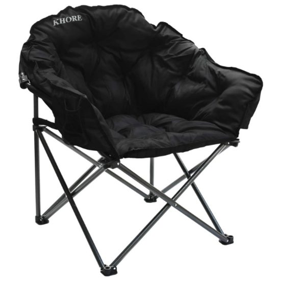 6. Best Luxurious: KHORE Oversized Heavy Duty Steel Folding Camping Chair