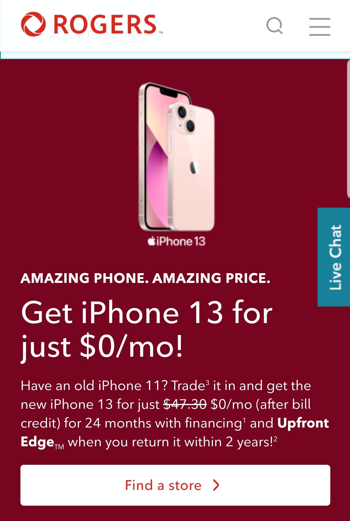 rogers deals on iphone 13