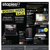 Staples - Weekly Deals - Boxing Week Sale Flyer