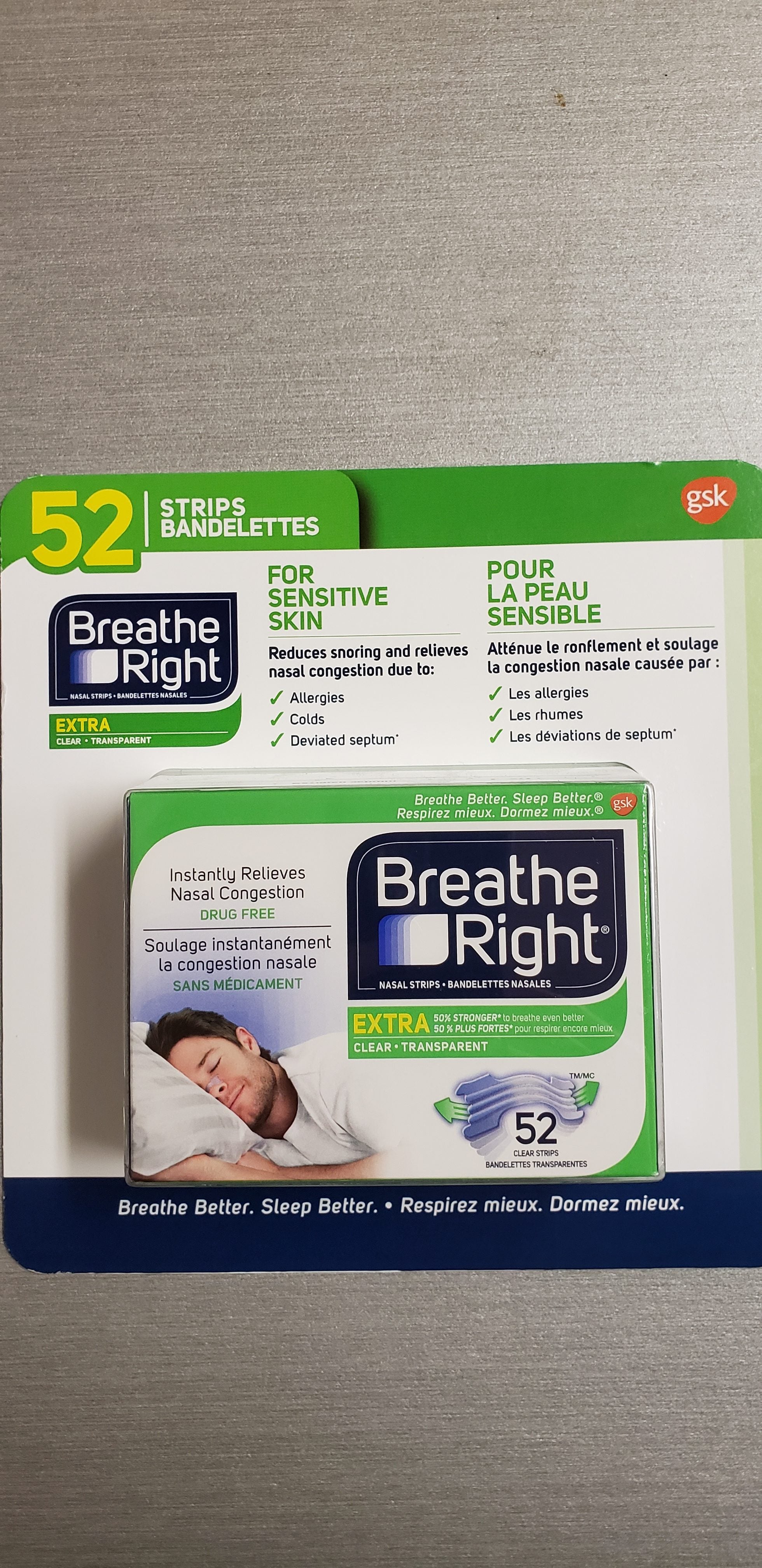Breathe Right® Nasal Strips - Original beige colour