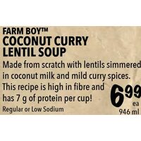 Farm Boy Coconut Curry Lentil Soup 