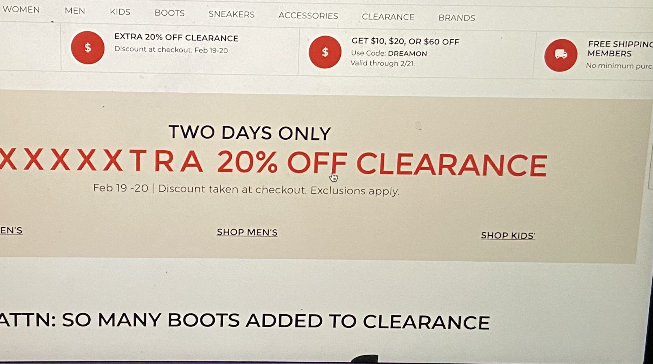 The shoe company free shipping sale