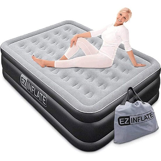 1. Editor's Pick: EZ INFLATE Luxury Double High Queen Air Mattress