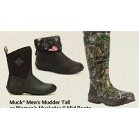 Muck Men's Mudder Tall or Women's Muckster II Mid Boots 