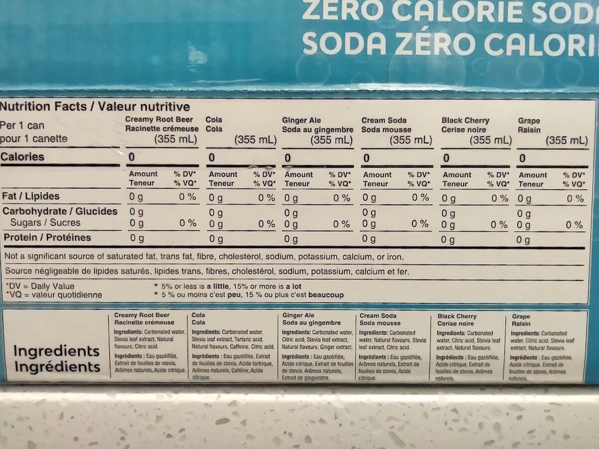 [Costco] ZEVIA Soda 30 pack Variety Flavors. (Healthier) ZeroSugar