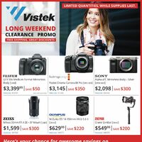 Vistek - Long Weekend Clearance Sale Flyer