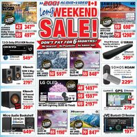 2001 Audio Video - Weekly Deals - Long Weekend Sale Flyer