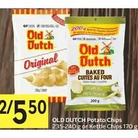 Old Dutch Potato Chips Or Kettle Chips