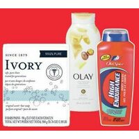 Ivory Body Wash or Bar Soap, Olay Body Wash or Bar Soap or Old Spice Body Wash