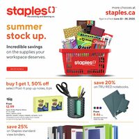 Staples - Weekly Deals - Summer Stock Up Flyer
