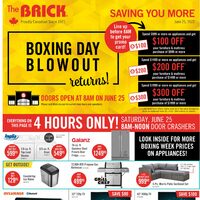 The Brick - Saving You More - Boxing Week Blowout Returns (SK/MB/ON) Flyer
