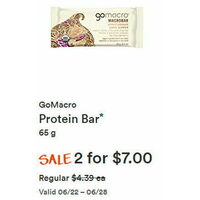GoMacro Protein Bar