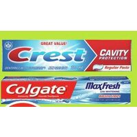 Colgate or Crest Toothpaste
