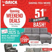 The Brick - Saving You More - 51st Birthday Bash (West) Flyer