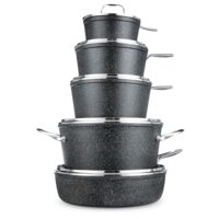 Heritage Rock 10-Pc Forged Non-Stick Cookset