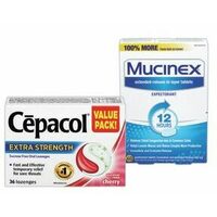 Cepacol Throat Lozenges or Mucinex Tablets