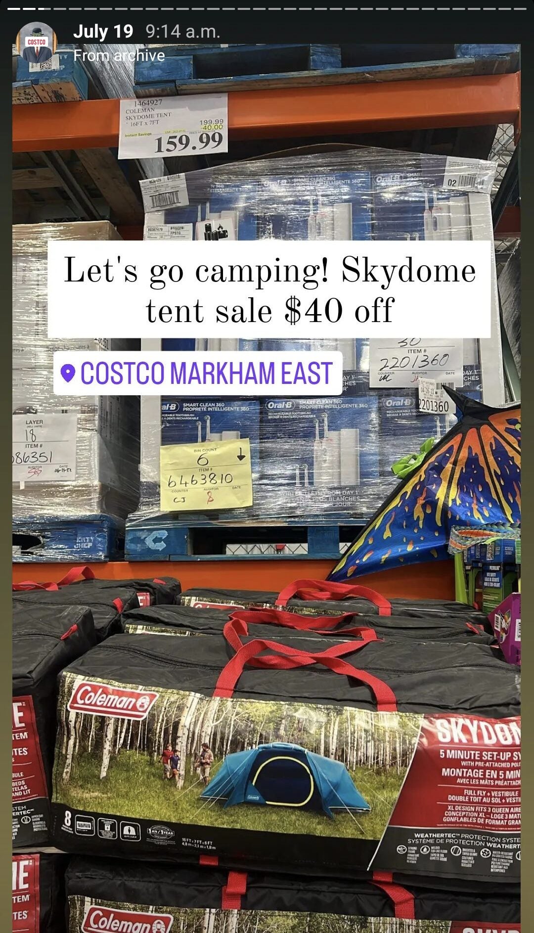 Costco] Coleman Skydome 8 Person Tent Clearance - $129.97 -  RedFlagDeals.com Forums