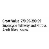 Supercycle Pathways And Nitrous Adult Bikes