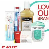 Rexall Brand Oral Health Products 