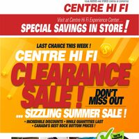 Centre HIFI - Weekly Deals - Clearance Sale Flyer